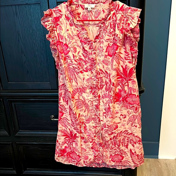 Elan Dresses & Skirts - Elan Floral Ruffle dress, size small